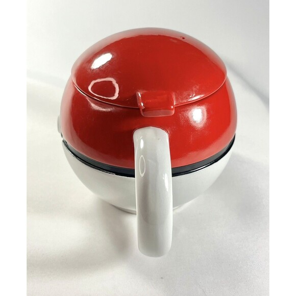 Pokémon GO Just Funky Ceramic Mug With Lid Red POKEBALL 16oz - Picture 5 of 10
